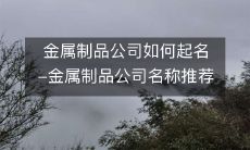 如何为你的金属制品公司起一个有吸引力、富有创意的名称?分享最佳推荐,助你在众多竞争者中脱颖而出!