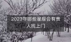 哪些星座将在2023年迎来贵人相助,为其带来多方面的机遇和好运?