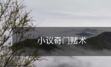 探讨中国传统文化中的奇门遁甲和赌术技艺,以及它们对人们生活中所产生的影响,一篇小议