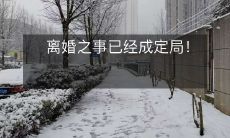 迈向离婚的不归路已经敲定!