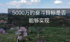 在接下来的几年里,5000万的奋斗目标是否能够得以实现?
