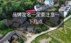 在品牌定名时,必须谨遵以下几点以确保取名成功