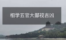 相学中的五官观察法能够深入探究人的吉凶命运,而这种探究过程中不少人遭受到了大量的鄙视和厌恶