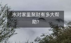 蕴含着哪些元素的水能够在家中发挥财富聚集的作用?