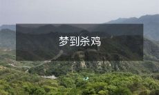 在梦中见到自己亲手杀鸡,令人感到惊恐和疑惑的梦境