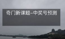 奇门新课题-中奖号预测