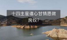 十四主星谁心甘情愿做房奴?